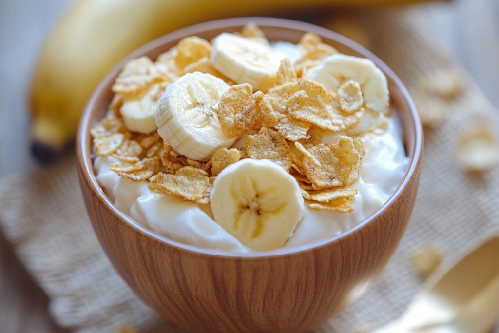 Banana flakes rich in potassium