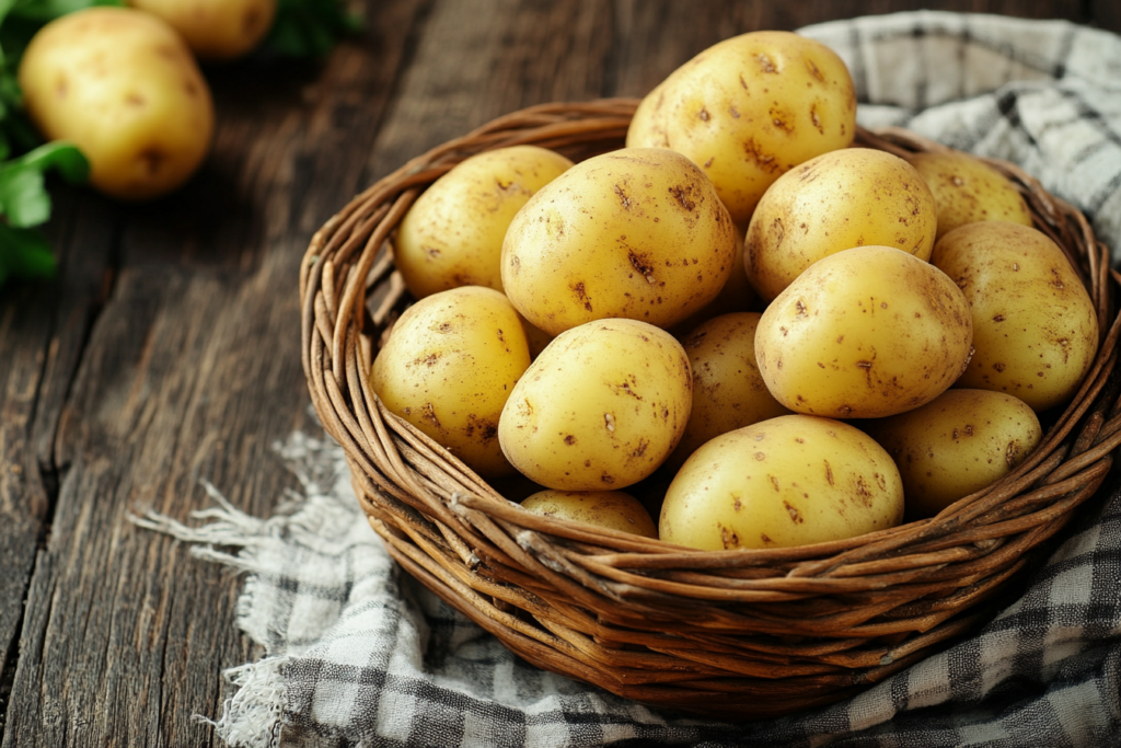 Rinsing potatoes in cold water for perfect potato salad texture