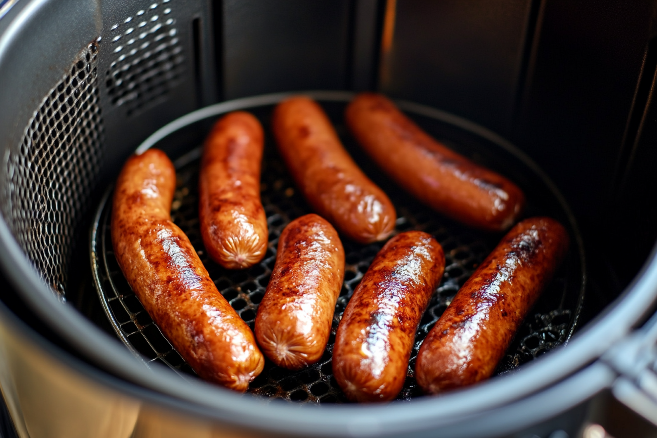 how long to cook frozen hot dogs in air fryer