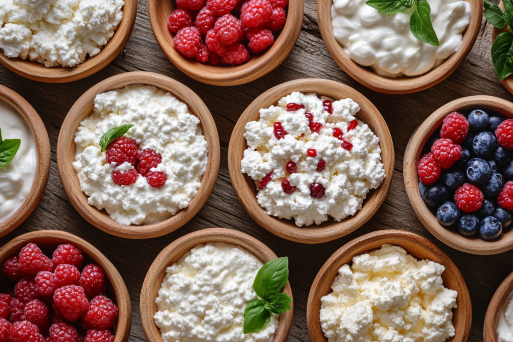 Dry cottage cheese vs wet cottage cheese comparison