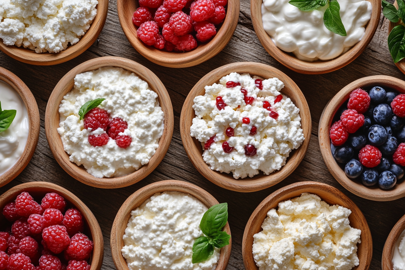 Dry cottage cheese vs wet cottage cheese comparison