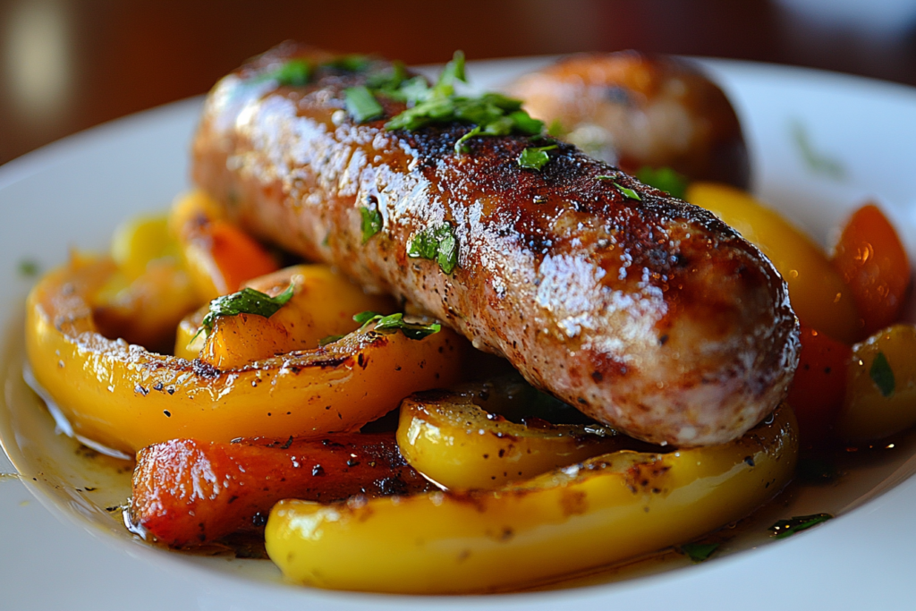 Sausage and Peppers with onions and bell peppers