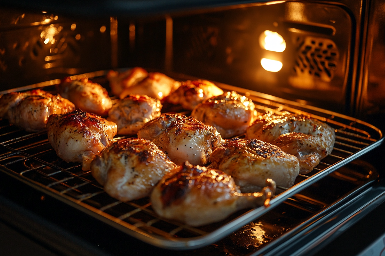 Covered vs. uncovered chicken baking