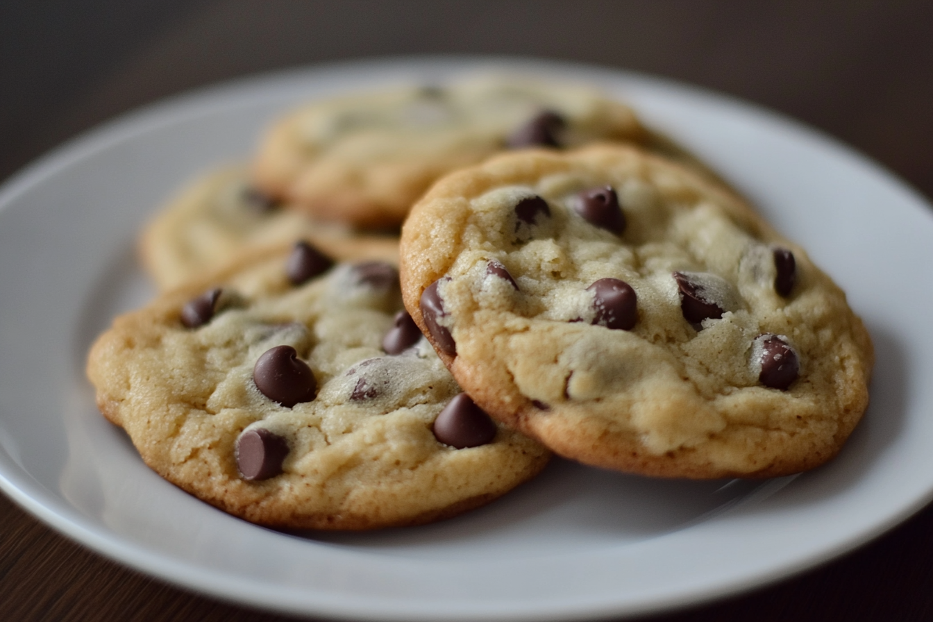 Chocolate chips in cookies