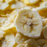 Banana flakes in a bowl showcasing their natural sweetness