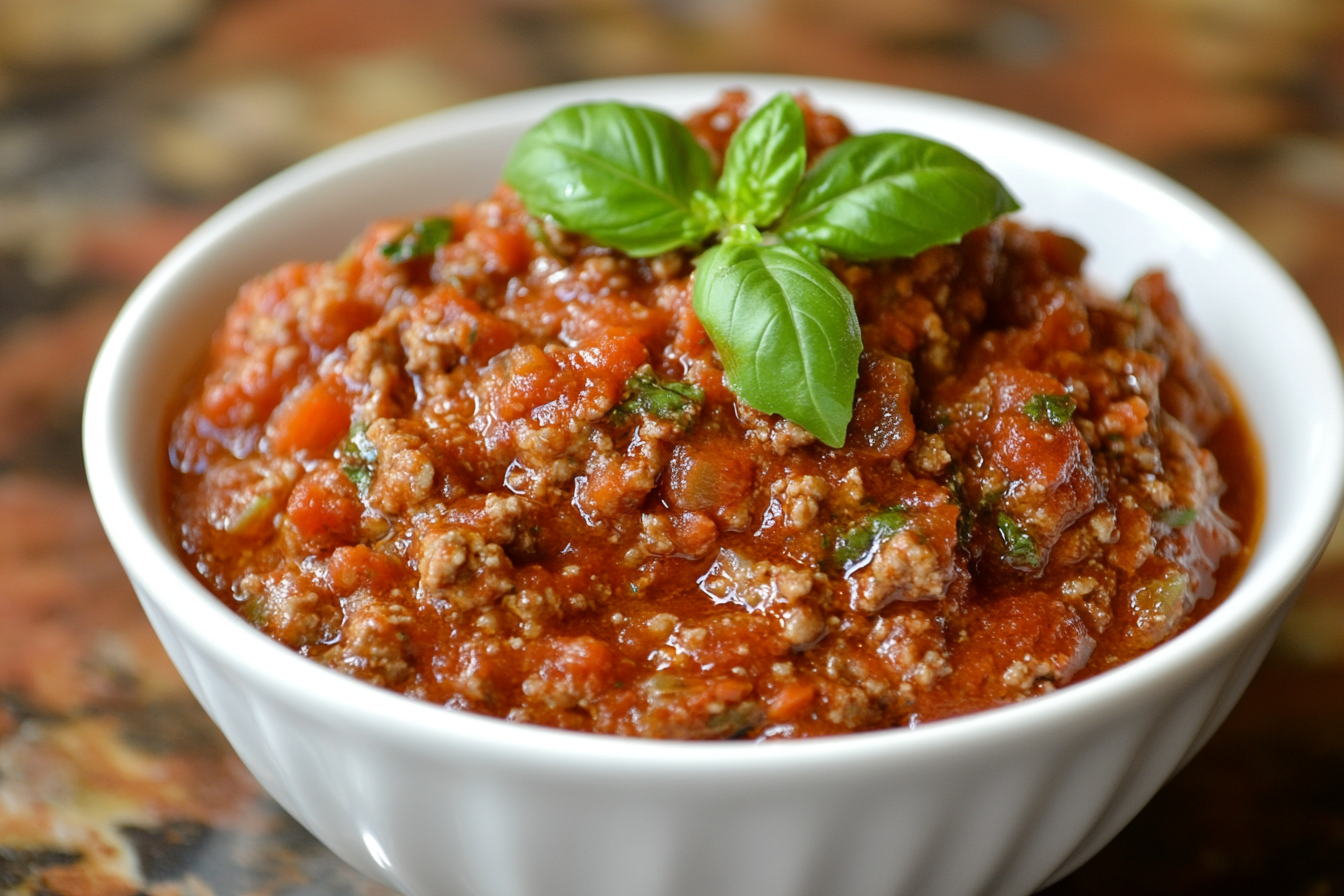 Spaghetti sauce with unsalted butter