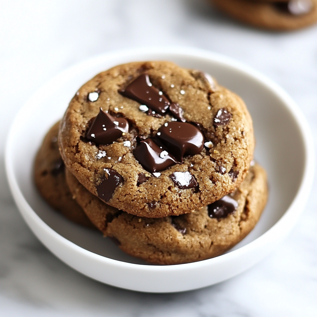 Non-chocolate chip cookies with chocolate chunks in a bowl