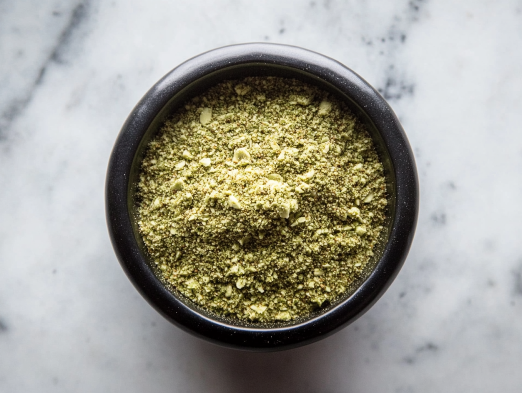 Bowl of guacamole seasoning blend