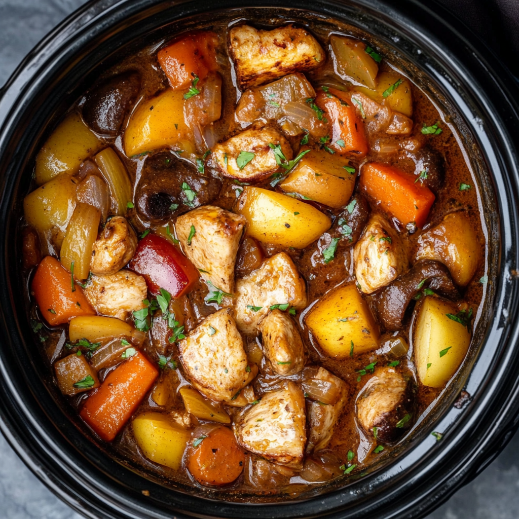 Slow-cooked chicken and vegetable stew in a crockpot - Is it safe to leave a crockpot on overnight?